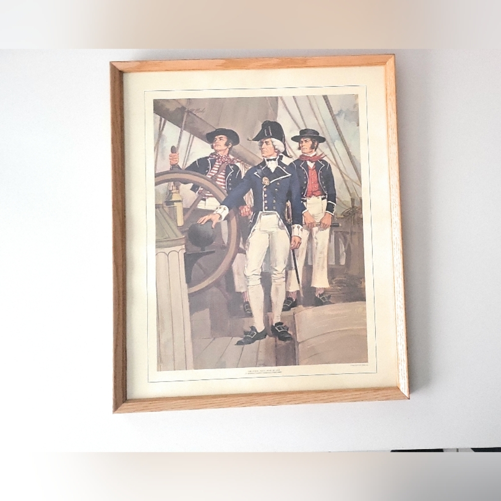 Tom McNeely Framed Art of The Royal Navy (War Of 1812) 15 X 18 Inches